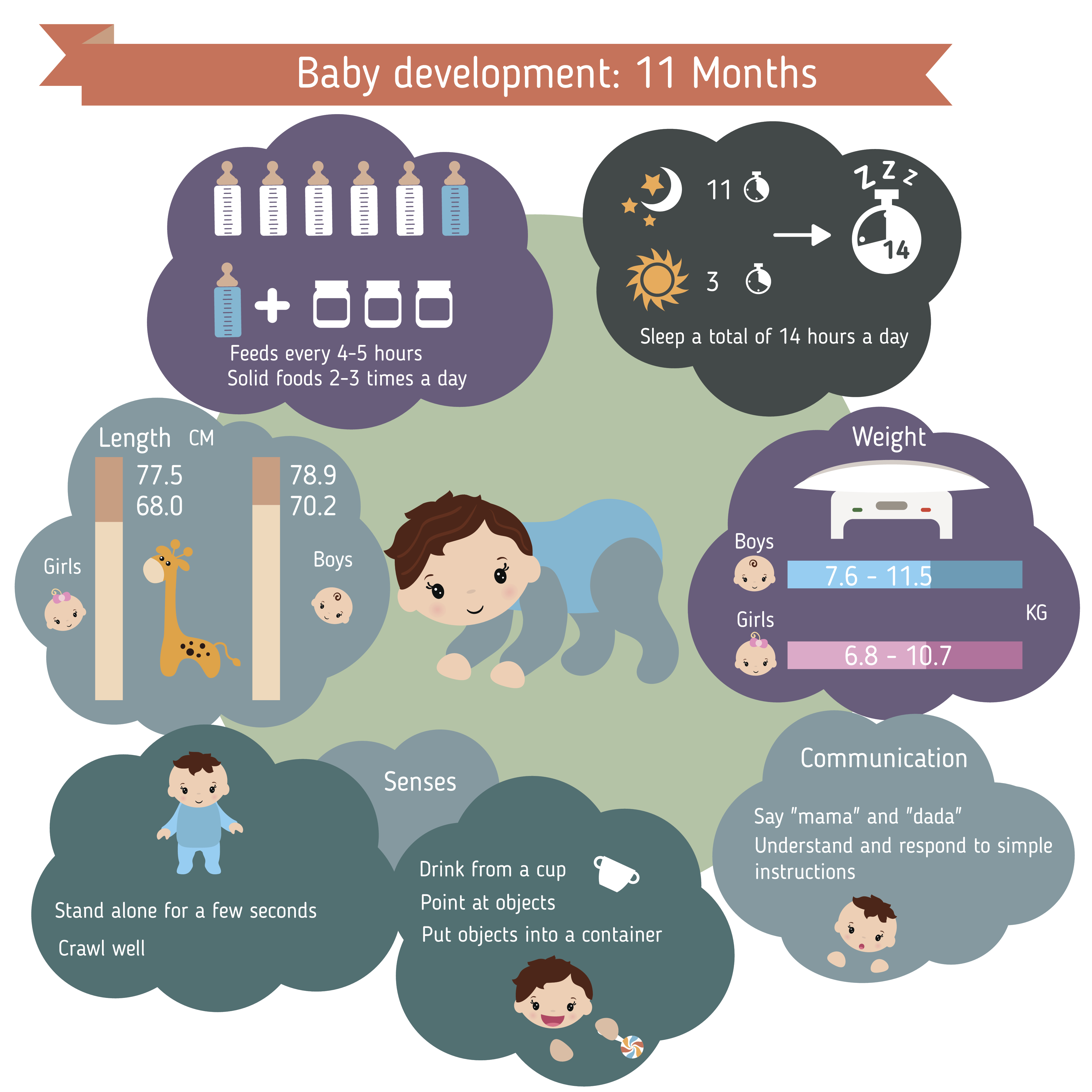 sviluppo del neonato a mesi